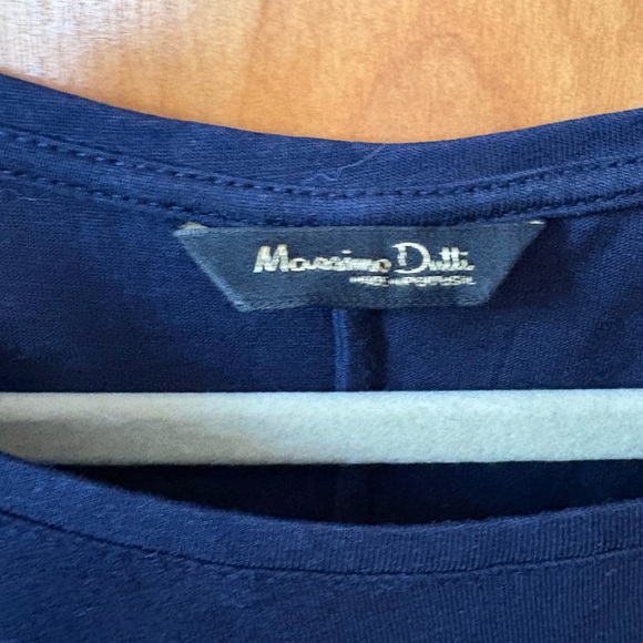 Massimo Dutti Deep Blue Long Sleeve Top size L - Picture 5 of 6